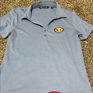 Travis Mathew Blue Button Down Shirt